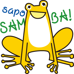 [LINEスタンプ] カエルのサンバ ver.2