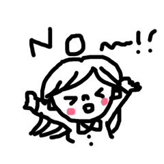 [LINEスタンプ] 女の子①