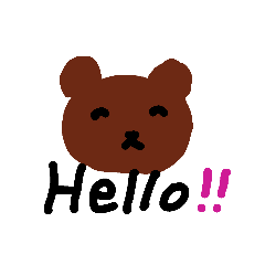 [LINEスタンプ] Bear face.