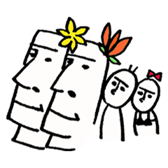 [LINEスタンプ] ぴぐ美とグミ太郎