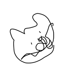 [LINEスタンプ] 【こ】3秒ねこ