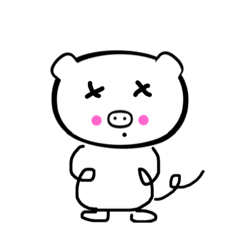 [LINEスタンプ] ブヒブヒくん