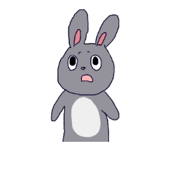 [LINEスタンプ] 覇気の無いうさぎ
