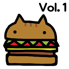 [LINEスタンプ] にゃんバーガースタンプ Vol.1