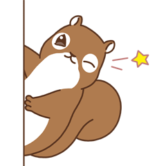 [LINEスタンプ] げっ歯類村のリスチピ