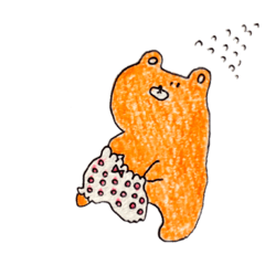 [LINEスタンプ] ごきげんくまさん