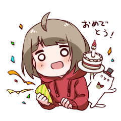 [LINEスタンプ] パーカー少女とねこ 2