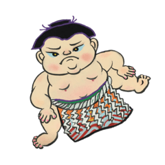 [LINEスタンプ] 昭和のお相撲さん