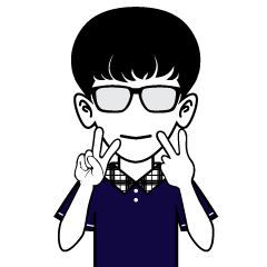 [LINEスタンプ] クールな男性学生