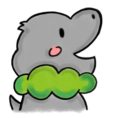 [LINEスタンプ] 灰色の幻獣モッコメリアンスタンプ