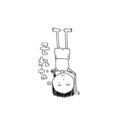 [LINEスタンプ] 逆立ち選手 リカ