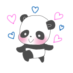 [LINEスタンプ] かわいいパンダシャン