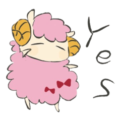 [LINEスタンプ] ふわふわひつじ。