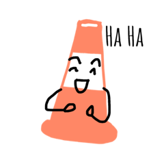 [LINEスタンプ] 三角錐コーン