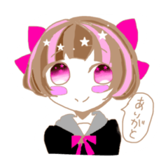 [LINEスタンプ] スターな女の子