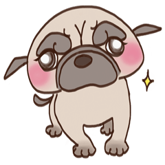 [LINEスタンプ] パグのモモ