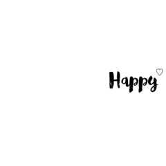 [LINEスタンプ] モノクロ手書き英語