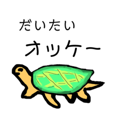 [LINEスタンプ] カメ先輩