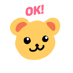 [LINEスタンプ] なごみくまちゃん