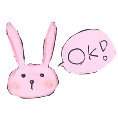 [LINEスタンプ] もふもふウサちゃん