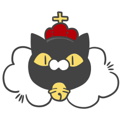 [LINEスタンプ] ネコの王様
