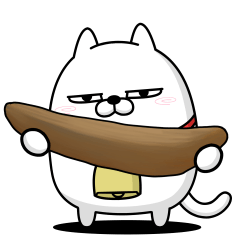 [LINEスタンプ] 動く 擦れねこ2