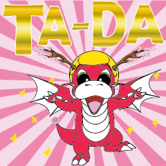 [LINEスタンプ] さくらドラゴンが来ています！