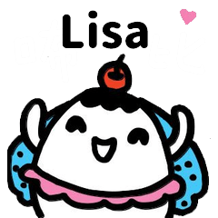 Missブビの名前スタンプ – Lisa