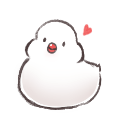 [LINEスタンプ] ゆるぐだ文鳥