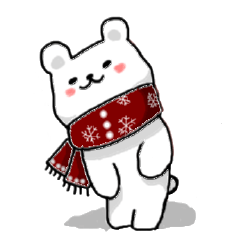 [LINEスタンプ] シロくま冬スタンプ