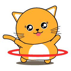 [LINEスタンプ] Happy Cat 猫のスタンプの画像（メイン）