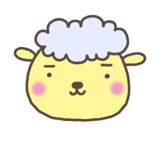[LINEスタンプ] 羊のラム太郎シンプルなスタンプの画像（メイン）