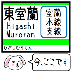 [LINEスタンプ] 室蘭本線 支線 今この駅だよ！タレミー