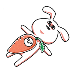 [LINEスタンプ] 若いウサギ rabi