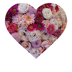 [LINEスタンプ] ハートのお花