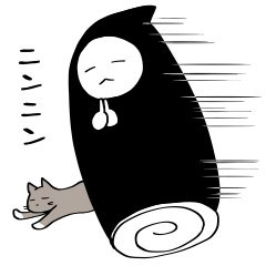 [LINEスタンプ] 忍者とねこさん