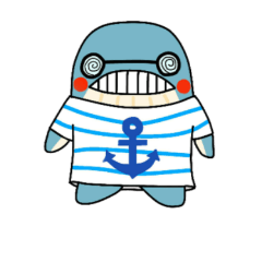 [LINEスタンプ] 歩くクジラ