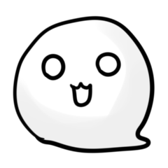 [LINEスタンプ] 白いおたまじゃくし