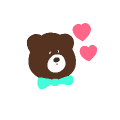 [LINEスタンプ] 蝶ネクタイのくまさん