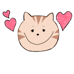 [LINEスタンプ] くちがデカいねこたち。(色付き)