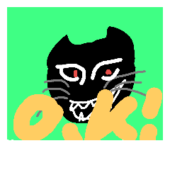 [LINEスタンプ] 黒猫のべーちゃん