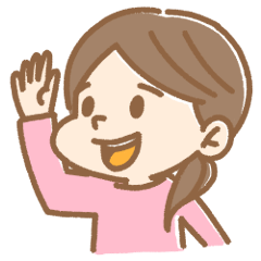 [LINEスタンプ] お友達へ送る女の子のスタンプ