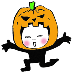 [LINEスタンプ] 全身タイツのぬめ子さん Halloween vol.3
