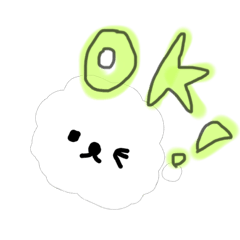 [LINEスタンプ] 癒しのふわふわしろいいぬ もこもこいぬ