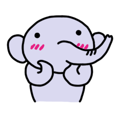 [LINEスタンプ] 怠惰な象のコダ