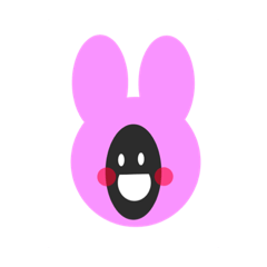 [LINEスタンプ] うさぎさんの被り物をしたナゾ生物