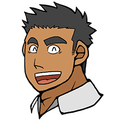 [LINEスタンプ] 表情豊かな短髪男子