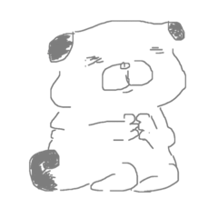 [LINEスタンプ] パグの気持ち 1
