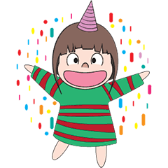 [LINEスタンプ] パワフル女子555。. x 40