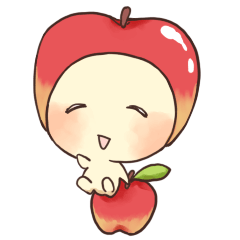 [LINEスタンプ] りんごごちゃんスタンプ